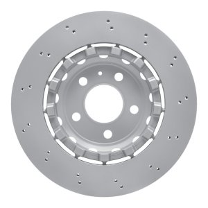 Audi RS5 Sportback Brake Rotor (1) - Rear - R1 Concepts - Drilled Carbon Alloy GeoMET - `18-`25